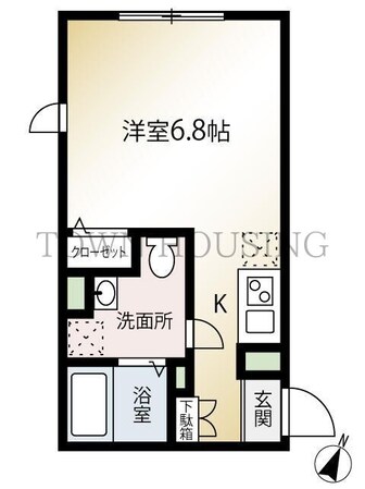 トリニティ桜新町の物件間取画像